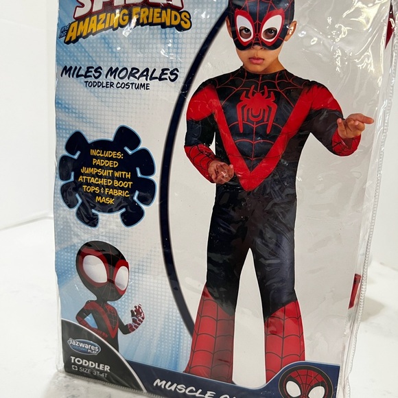 Rubie's Red and Black Spider Superhero Costume - Picture 5 of 11